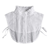 Maxbell Women False Collar Half Shirt Blouse Top Collar for Apparel Dress Daily Wear White