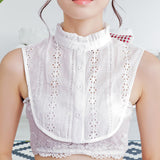 Maxbell Women False Collar Half Shirt Blouse Top Collar for Apparel Dress Daily Wear White
