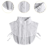 Maxbell Women False Collar Half Shirt Blouse Top Collar for Apparel Dress Daily Wear White