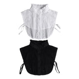 Maxbell Women False Collar Half Shirt Blouse Top Collar for Apparel Dress Daily Wear White