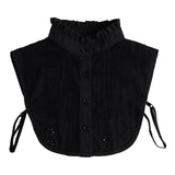 Maxbell Women False Collar Half Shirt Blouse Top Collar for Apparel Dress Daily Wear Black