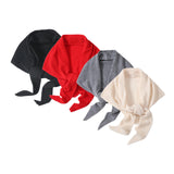 Maxbell Women Winter Scarf Soft Windproof Triangle Neck Scarf for Office Home Indoor Black