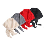 Maxbell Women Winter Scarf Soft Windproof Triangle Neck Scarf for Office Home Indoor Black