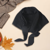 Maxbell Women Winter Scarf Soft Windproof Triangle Neck Scarf for Office Home Indoor Black