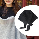 Maxbell Women Winter Scarf Soft Windproof Triangle Neck Scarf for Office Home Indoor Black