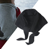 Maxbell Women Winter Scarf Soft Windproof Triangle Neck Scarf for Office Home Indoor Black