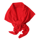 Maxbell Women Winter Scarf Soft Windproof Triangle Neck Scarf for Office Home Indoor Red