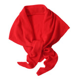 Maxbell Women Winter Scarf Soft Windproof Triangle Neck Scarf for Office Home Indoor Red
