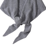 Maxbell Women Winter Scarf Soft Windproof Triangle Neck Scarf for Office Home Indoor Grey