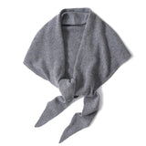 Maxbell Women Winter Scarf Soft Windproof Triangle Neck Scarf for Office Home Indoor Grey