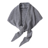 Maxbell Women Winter Scarf Soft Windproof Triangle Neck Scarf for Office Home Indoor Grey