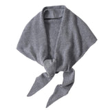 Maxbell Women Winter Scarf Soft Windproof Triangle Neck Scarf for Office Home Indoor Grey