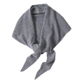 Maxbell Women Winter Scarf Soft Windproof Triangle Neck Scarf for Office Home Indoor Grey