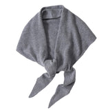Maxbell Women Winter Scarf Soft Windproof Triangle Neck Scarf for Office Home Indoor Grey
