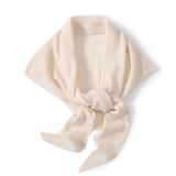 Maxbell Women Winter Scarf Soft Windproof Triangle Neck Scarf for Office Home Indoor Beige
