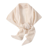 Maxbell Women Winter Scarf Soft Windproof Triangle Neck Scarf for Office Home Indoor Beige