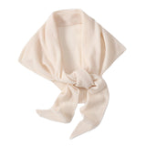 Maxbell Women Winter Scarf Soft Windproof Triangle Neck Scarf for Office Home Indoor Beige