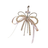Maxbell Beaded Bowknot Phone Charm Strap Water Bottle Decoration Fashion Bag Pendant