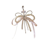 Maxbell Beaded Bowknot Phone Charm Strap Water Bottle Decoration Fashion Bag Pendant