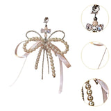 Maxbell Beaded Bowknot Phone Charm Strap Water Bottle Decoration Fashion Bag Pendant