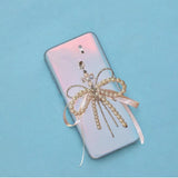 Maxbell Beaded Bowknot Phone Charm Strap Water Bottle Decoration Fashion Bag Pendant
