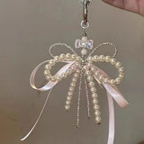 Maxbell Beaded Bowknot Phone Charm Strap Water Bottle Decoration Fashion Bag Pendant