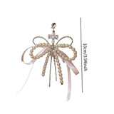 Maxbell Beaded Bowknot Phone Charm Strap Water Bottle Decoration Fashion Bag Pendant