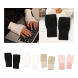 Maxbell Fingerless Typing Gloves Women Half Finger Gloves for Working Driving Sports Black