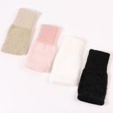 Maxbell Fingerless Typing Gloves Women Half Finger Gloves for Working Driving Sports Black