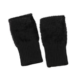Maxbell Fingerless Typing Gloves Women Half Finger Gloves for Working Driving Sports Black