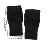 Maxbell Fingerless Typing Gloves Women Half Finger Gloves for Working Driving Sports Black
