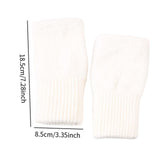 Maxbell Fingerless Typing Gloves Women Half Finger Gloves for Working Driving Sports White