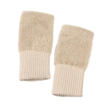 Maxbell Fingerless Typing Gloves Women Half Finger Gloves for Working Driving Sports Beige