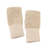 Maxbell Fingerless Typing Gloves Women Half Finger Gloves for Working Driving Sports Beige