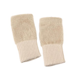 Maxbell Fingerless Typing Gloves Women Half Finger Gloves for Working Driving Sports Beige