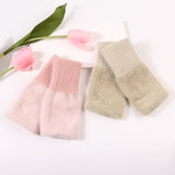 Maxbell Fingerless Typing Gloves Women Half Finger Gloves for Working Driving Sports Pink