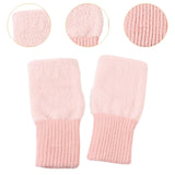 Maxbell Fingerless Typing Gloves Women Half Finger Gloves for Working Driving Sports Pink