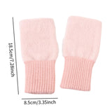 Maxbell Fingerless Typing Gloves Women Half Finger Gloves for Working Driving Sports Pink