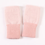 Maxbell Fingerless Typing Gloves Women Half Finger Gloves for Working Driving Sports Pink