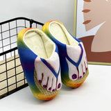 Maxbell Toe Slippers Winter Footwear Adorable Indoor Shoes for Carnival Travel Party