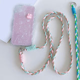 Maxbell Phone Lanyard DIY Crafting Supplies Phone Rope for Decorations Camera Adults Blue White Pink