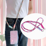 Maxbell Phone Lanyard DIY Crafting Supplies Phone Rope for Decorations Camera Adults Rose Pink Grey