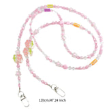 Maxbell Beaded Phone Lanyard String for Women Men Decoration with Buckle Phone Chain