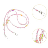 Maxbell Beaded Phone Lanyard String for Women Men Decoration with Buckle Phone Chain