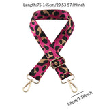 Maxbell Wide Purse Strap Leopard Printed Clutch Replacement for Making DIY Repairing