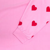 Maxbell Couples Hoodie Long Sleeve Outerwear Fashion Heart Pattern Two Person Hoodie