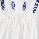 Maxbell Women Embroidery Blouse Long Sleeve Soft Lightweight Boho Design Top L