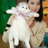 Maxbell Cute Plush Animal Cat Backpack Stuffed Animals Backpack Cat Stuffed Toy Gray