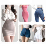 Maxbell 1 Pair Silicone Hip Pads Women Fake Buttocks for Single Board Roller Skating S