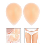 Maxbell 1 Pair Silicone Hip Pads Women Fake Buttocks for Single Board Roller Skating S